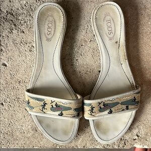 TOD'S Women's Beige Sandals